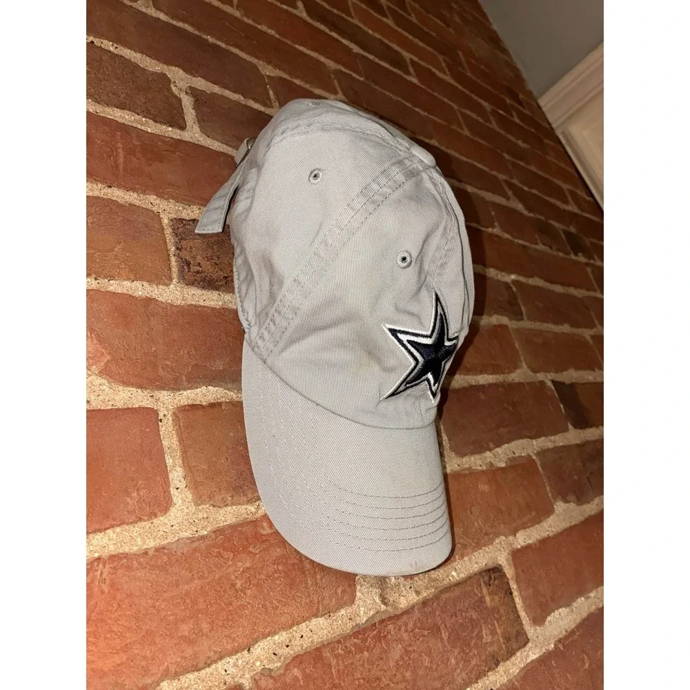 Dallas Cowboys Hat Gray Blue Star Logo Adjustable Strapback‎ Dad Cap